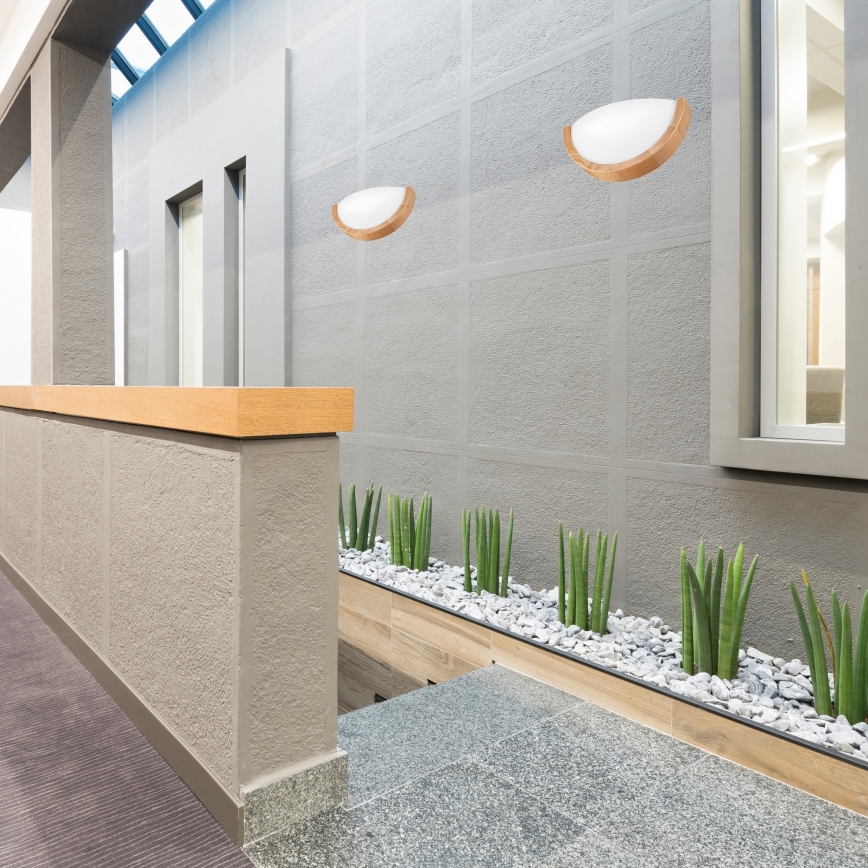 Zidna svetiljka OAK SLIM 1xE27/60W/230V hrast