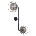 Zidna svetiljka SOLO BLACK 2xE27/60W/230V crna/zlatna