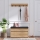 Zidna vešalica BOBY 15x80 cm + cipelarnik 42x80 cm braon/crna