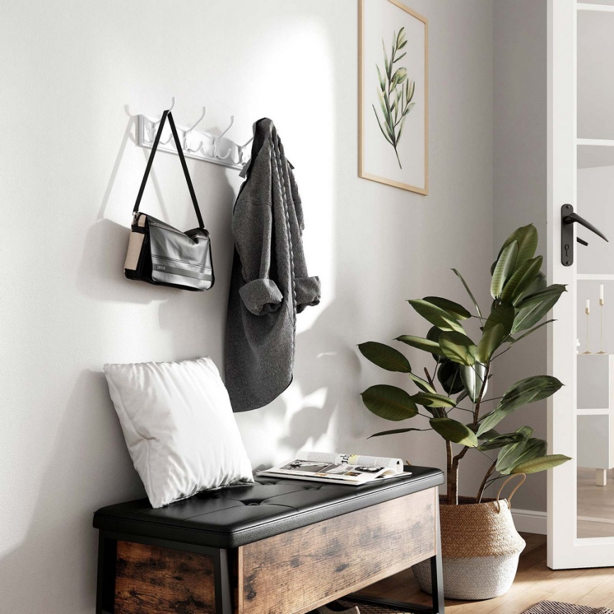 Zidna vešalica KATE bela