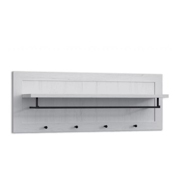 Zidna vešalica LEMAS 40x109 cm bela