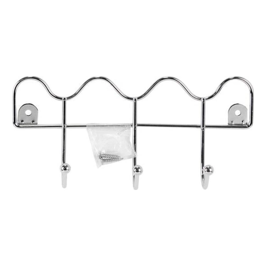 Zidni čiviluk 10x21,5 cm sjajni hrom