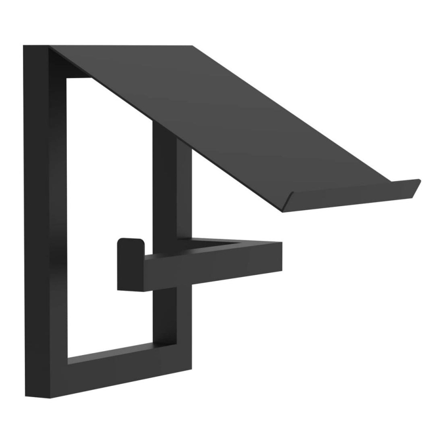 Zidni držač toaletnog papira 17x15 cm, crni