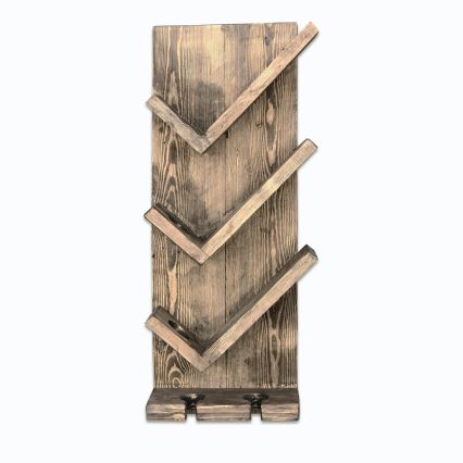 Zidni držač za vino 60x22 cm smreka/borovina