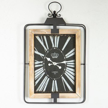 Zidni sat 1xAA 76x46 bež/crna
