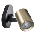 Zidni spot LAURIN 1xGU10/10W/230V mesing/crna