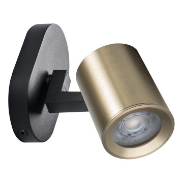 Zidni spot LAURIN 1xGU10/10W/230V mesing/crna