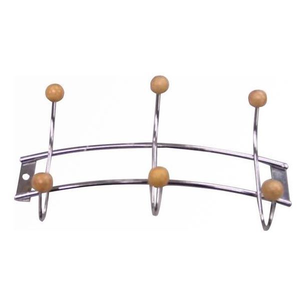 Zidni vešalj 11,5x21 cm, sjajni hrom