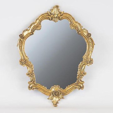 Zidno ogledalo 39,5x30,7 cm zlatno