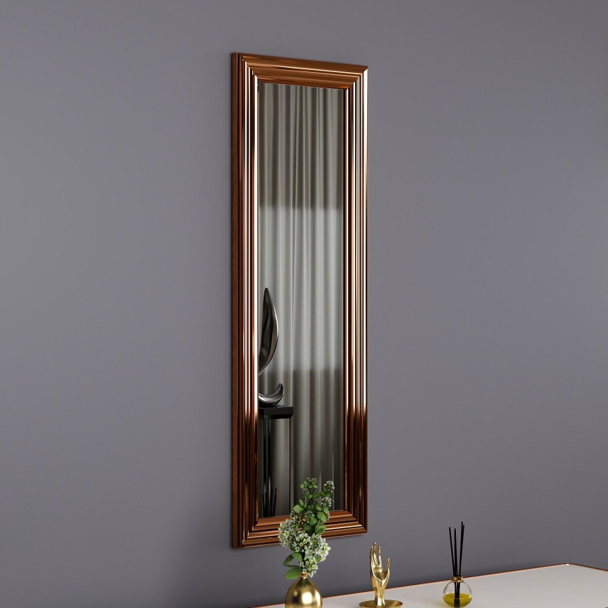Zidno ogledalo BOSS 90x30 cm bronzano
