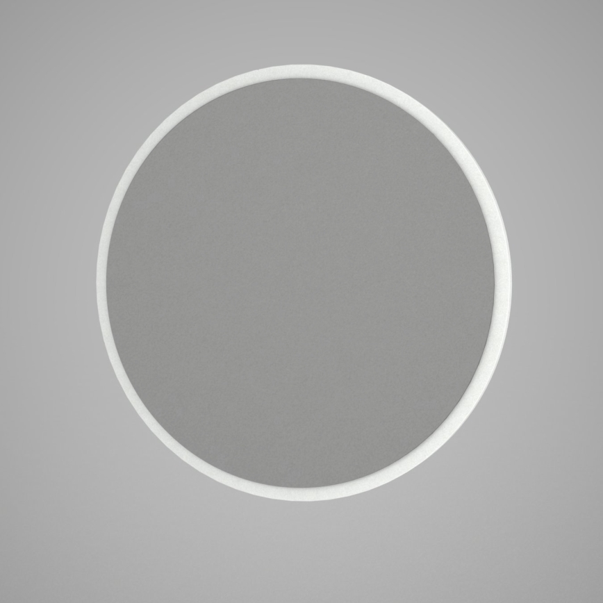 Zidno ogledalo GLOB prečnika 59 cm, belo