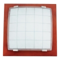 Zidno-plafonsko svetlo GEOMETRICA 2xE27/60W/230V, od kaučukovog drveta, 35x35 cm