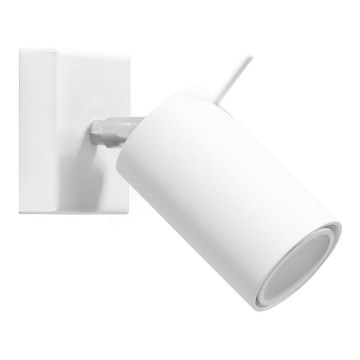 Zidno spot svetlo RING 1xGU10/10W/230V belo