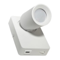 Zidno spot svetlo TAFT 1xGU10/30W/230V USB, belo