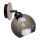 Zidno spot svetlo UNO WOOD 1xE27/60W/230V crna/braon