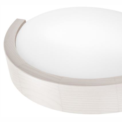 Zidno svetilo NATURAL SLIM 1xE27/60W/230V borovina/bela