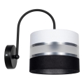 Zidno svetlo CORAL 1xE27/60W/230V crno/belo