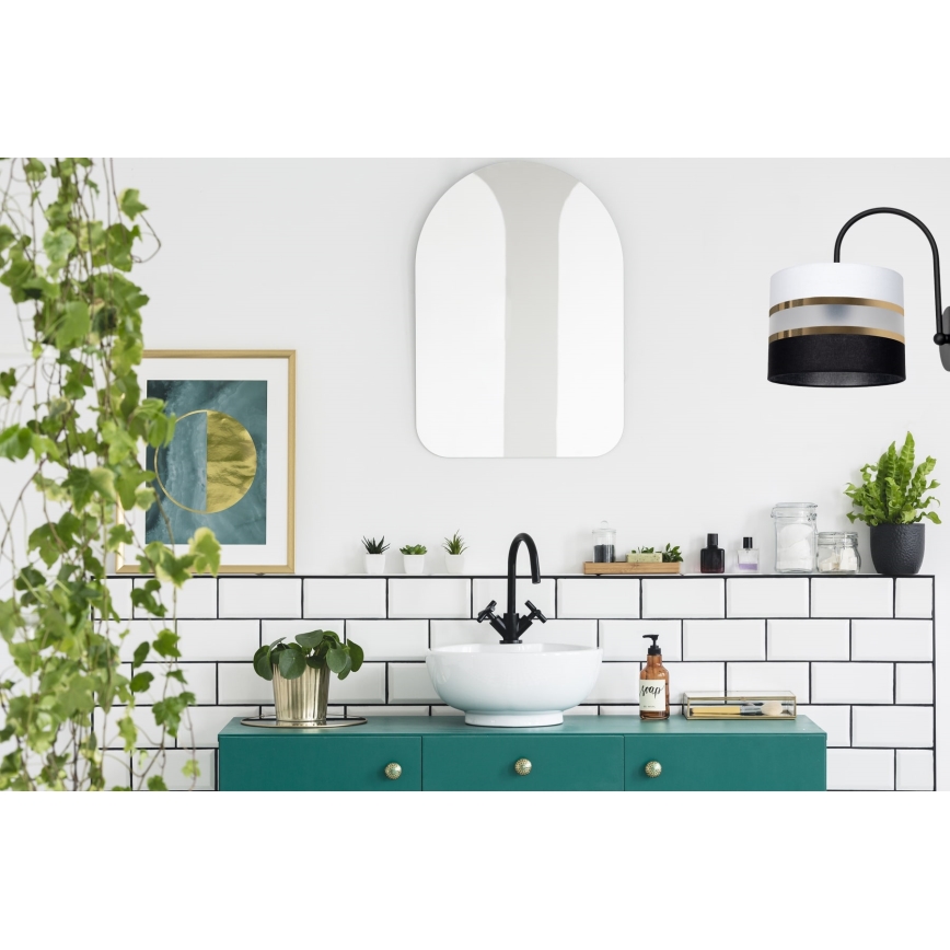 Zidno svetlo CORAL 1xE27/60W/230V crno