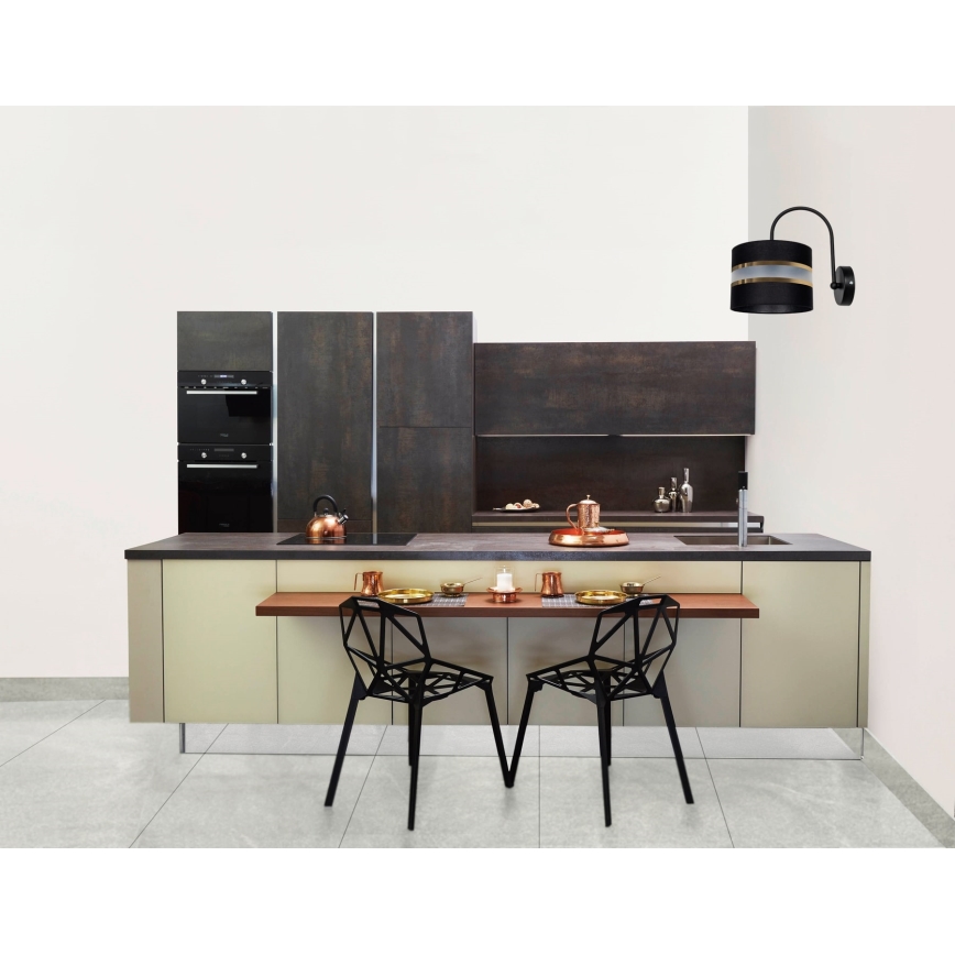 Zidno svetlo CORAL 1xE27/60W/230V crno