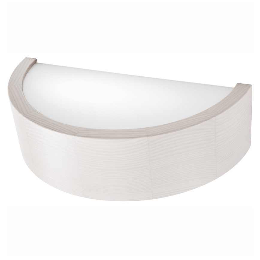 Zidno svetlo NATURAL 1xE27/60W/230V bela/borovina