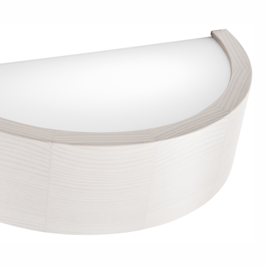 Zidno svetlo NATURAL 1xE27/60W/230V bela/borovina