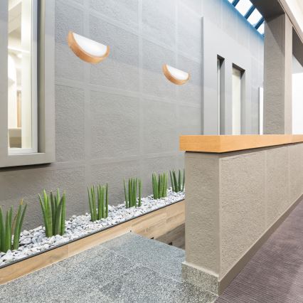 Zidno svetlo OAK 1xE27/60W/230V hrast