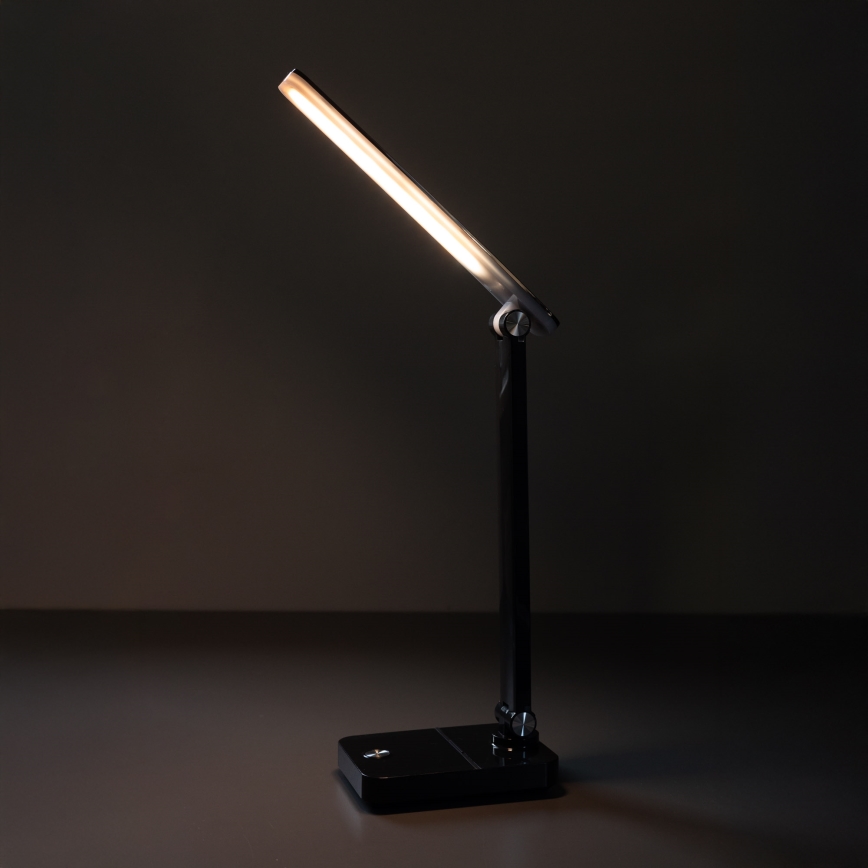 Zuma Line - LED punjiva stona lampa LED/8W/1200 mAh 3000/4500/6000K CRI 90 crna