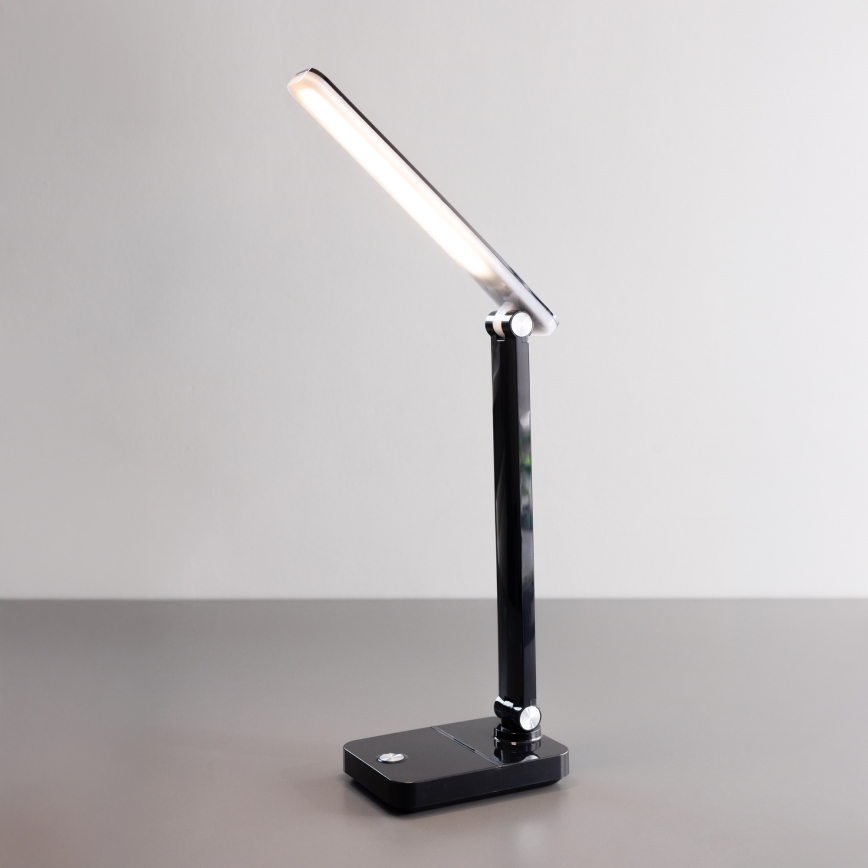 Zuma Line - LED punjiva stona lampa LED/8W/1200 mAh 3000/4500/6000K CRI 90 crna