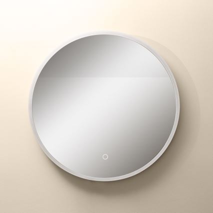 Zuma Line - LED zidno ogledalo za kupatilo sa pozadinskim LED osvetljenjem/24W/230V 3000/4000/6000K Ø 60 cm IP44 bela/zlatna