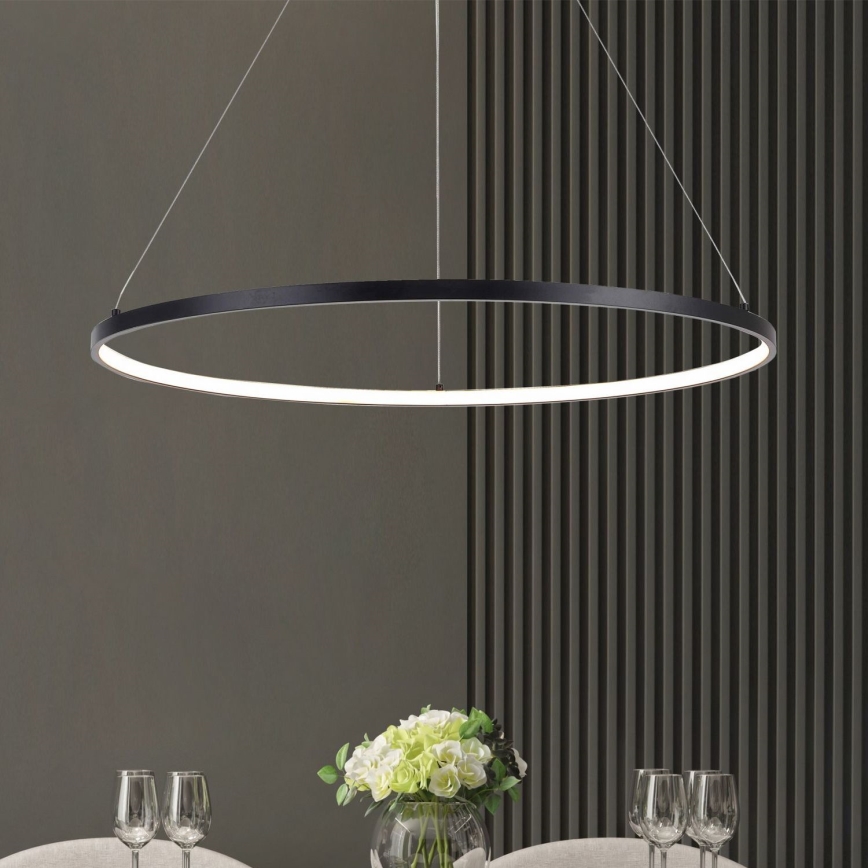 Zuma Line - LED luster na sajli LED/28W/230V 3000/4000/6000K, prečnik 60 cm, crna