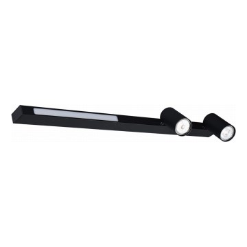 Zuma Line - LED zidno spot svetlo 2xGU10/5W/230V + ugrađena LED/8W crna