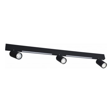 Zuma Line - LED zidno spot svetlo 3xGU10/5W/230V + 2xLED/8W crno