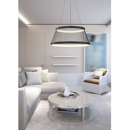 Zuma Line - LED prigušiva svetiljka na sajli LED/53W/230V 2700-6000K crna + daljinski upravljač