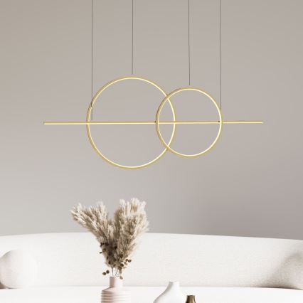 Zuma Line - LED prigušiva luster na sajli LED/34W/230V zlatna
