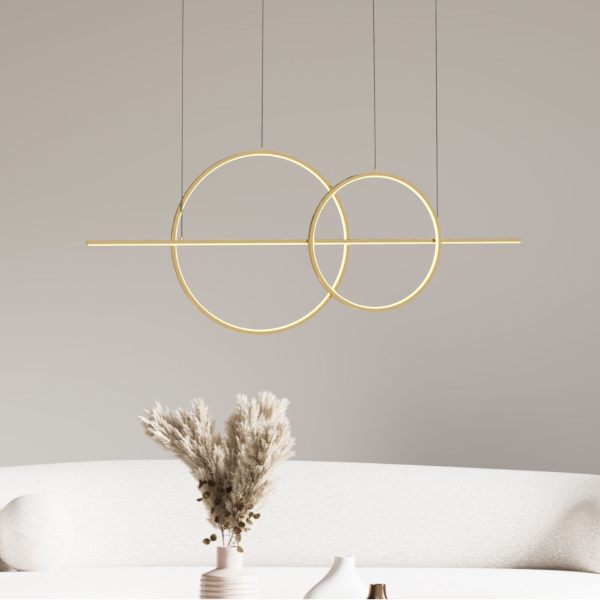 Zuma Line - LED prigušiva luster na sajli LED/34W/230V zlatna