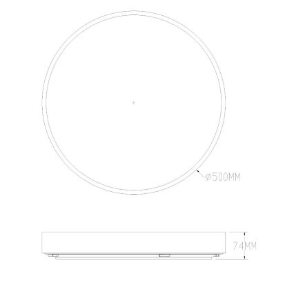 Zuma Line - LED prigušiva stropna svetiljka za kupatilo LED/50W/230V 3000-6000K prečnik 50 cm IP44 mesing + daljinski upravljač