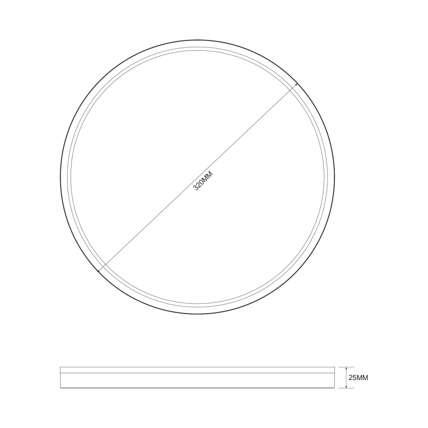 Zuma Line - Prigušiva LED plafonska svetiljka LED/26,5W/230V + LED/6,5W 3000/4000/5500K prečnik 32 cm zlatna