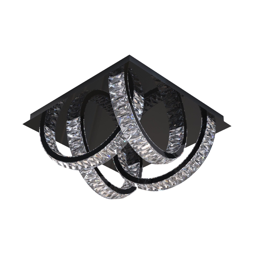 Zuma Line - LED prigušiva kristalno plafonsko svetlo LED/23,5W/230V 2700-6000K crna + daljinski upravljač