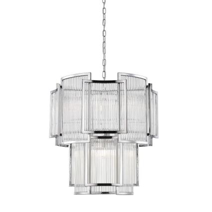 Zuma Line - Luster na lancu 8xE14/60W/230V sjajni hrom