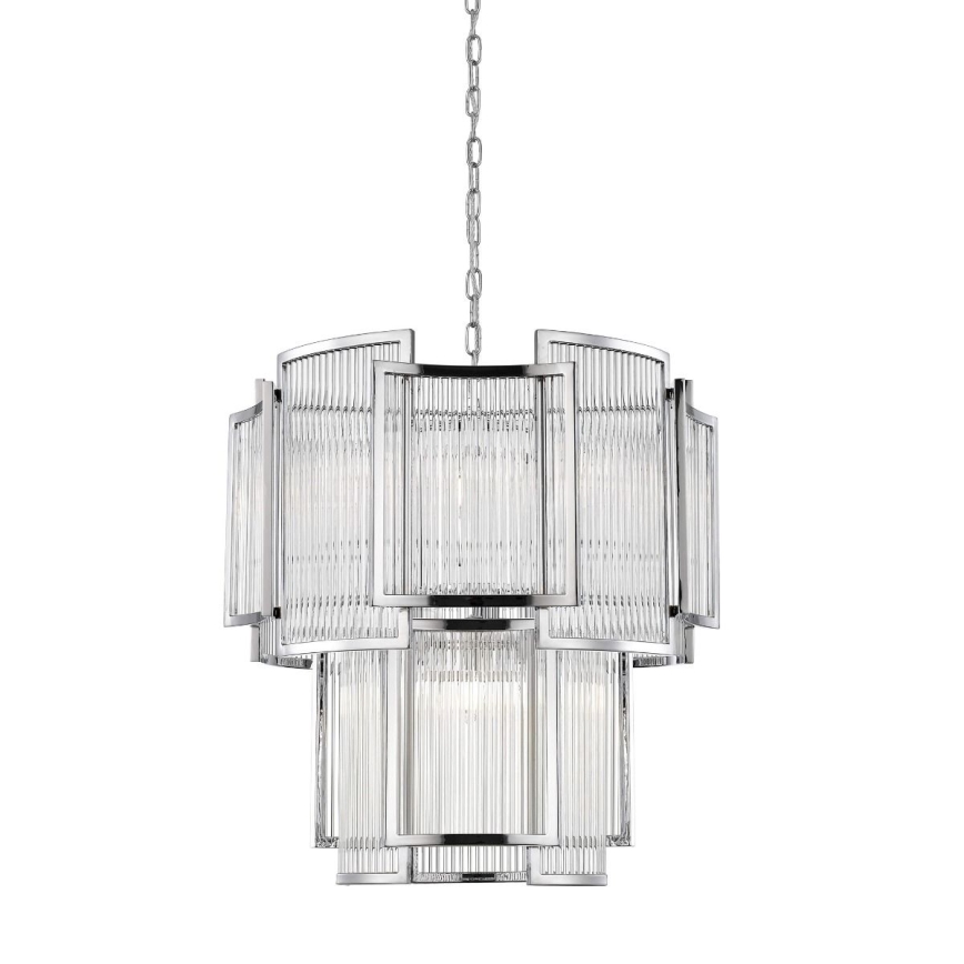 Zuma Line - Luster na lancu 8xE14/60W/230V sjajni hrom