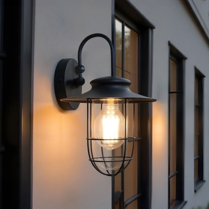 Zuma Line - Spoljna zidna svetiljka 1xE27/60W/230V IP44 crna