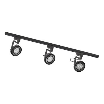 Zuma Line - Spot svetiljka za šinski sistem 3xGU10/15W/230V crna