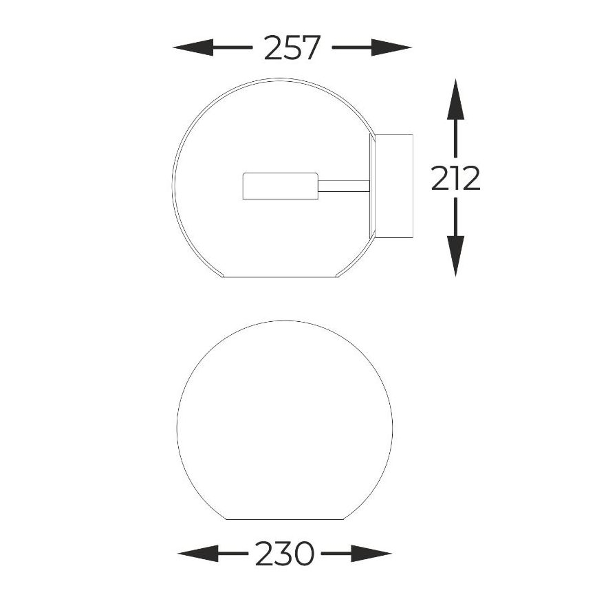 Zuma Line - LED zidno svetlo LED/5W/230V zlatna