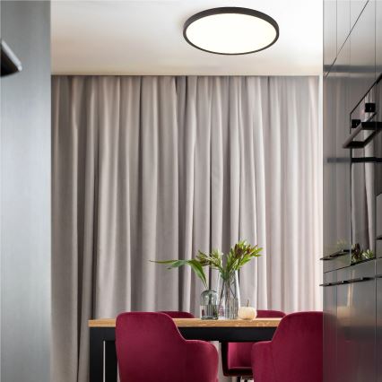 Zuma Line - LED stropna svetiljka LED/42W/230V 3000/4000/6000K prečnik 50 cm crna