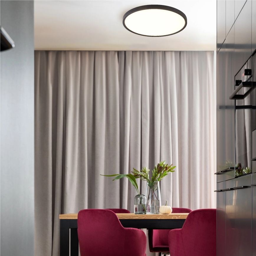 Zuma Line - LED stropna svetiljka LED/42W/230V 3000/4000/6000K prečnik 50 cm crna